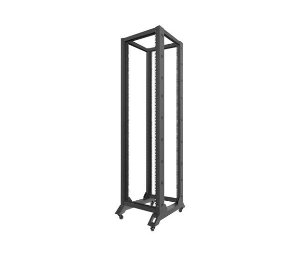 LANBERG Stojąca 19" 42U 600x800mm Open Rack (czarna) OR01-6842-B - 455672 - zdjęcie 4